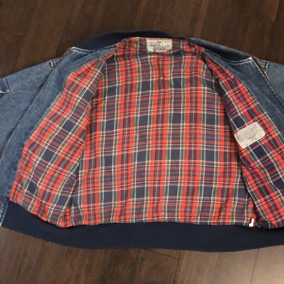 FLIGHT issue gear. Denim zip up bomber jacket.EUC! - Picture 10 of 11